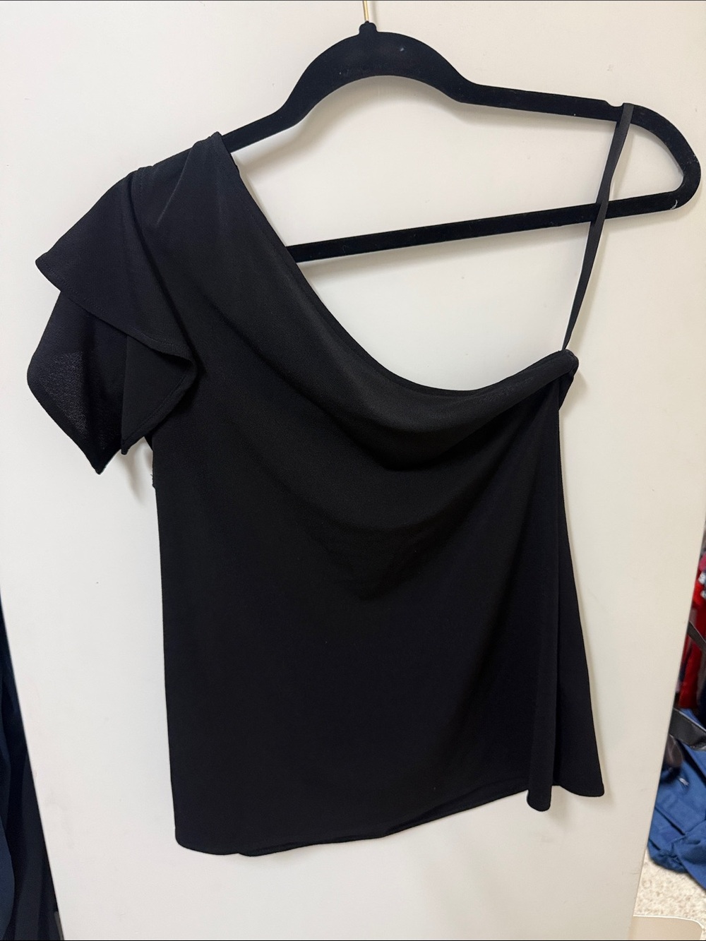 Banana Republic Black One-Shoulder Top